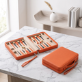 Backgammon Alanya – magnetisches Reise-Set aus Kunstleder